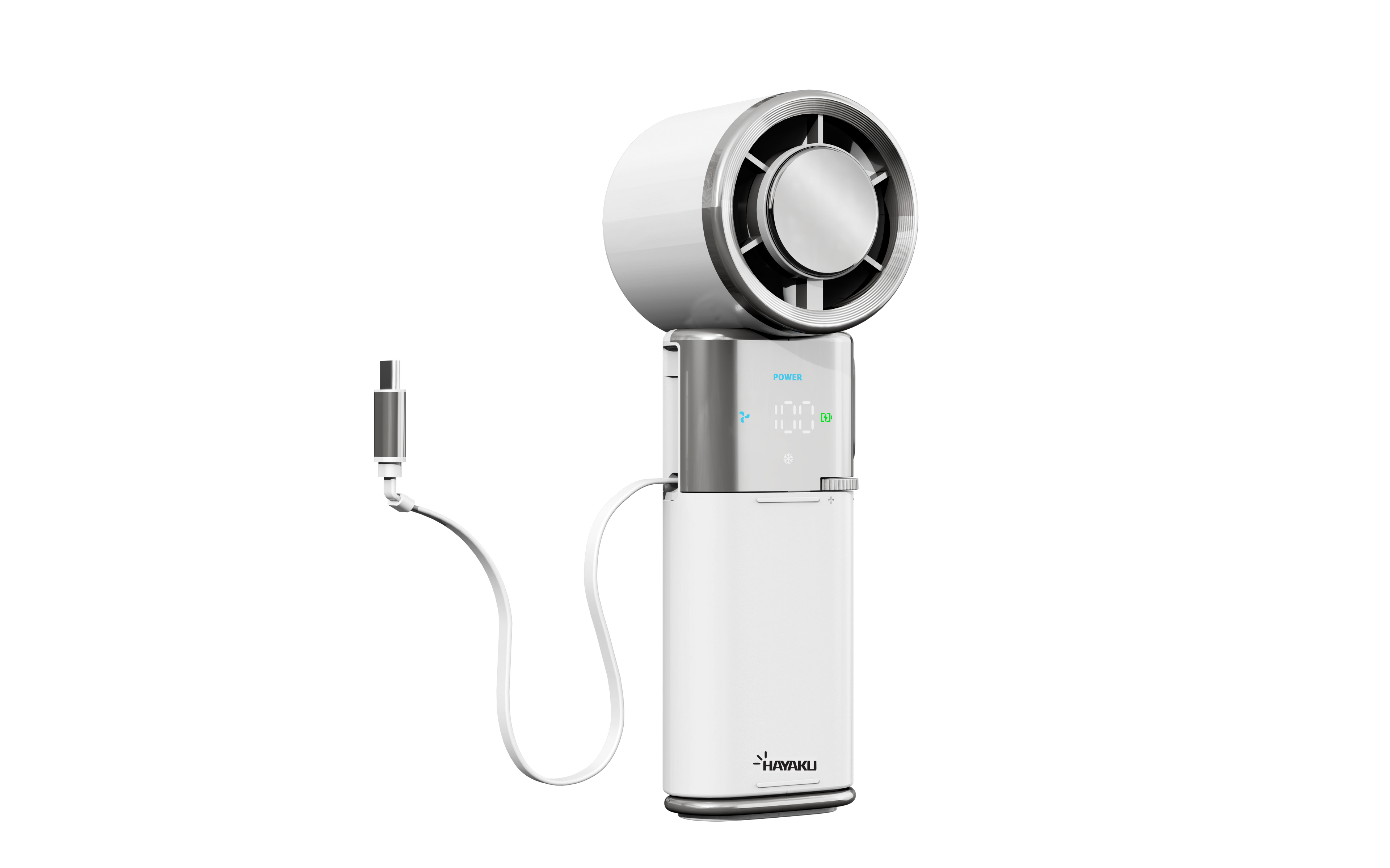 冰球「尿袋」風扇 🤩 - Hayaku 兩用移動電源冰感便攜風扇