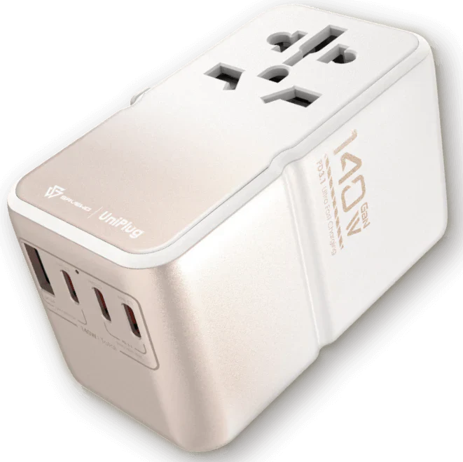 「地上最強」旅行火牛 - Savewo UniPlug 140W PD3.1全球旅行快充插頭 ***另送TripLabb 100W 充數據線1條