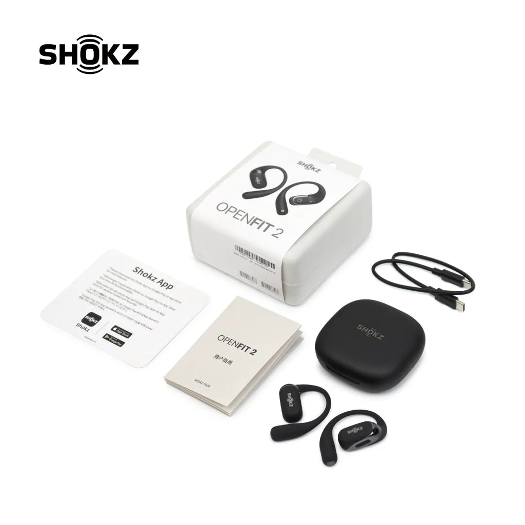 「好似冇戴」耳機第三代 - Shokz OpenFit 2 開放式藍牙耳機 ***另送Shokz 超薄輕便隨身包/索繩袋及 JisuLife Life10 小風炮